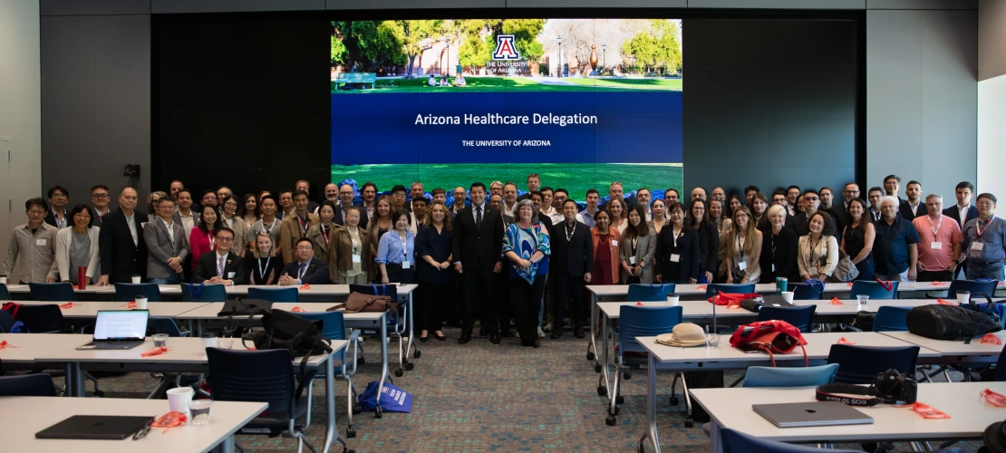 Group photo of the AZ Healthcare Delegation attendees.