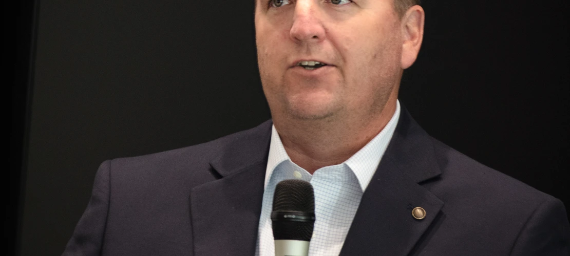 Greg Hitt, Associate, Economic Development & Community Engaged Research, Research Development, speaking at the AZ Healthcare Delegation.