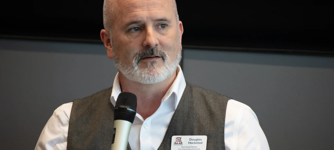 Doug Hockstad, Tech Launch Arizona, Associate Vice President, speaking at the AZ Healthcare Delegation.