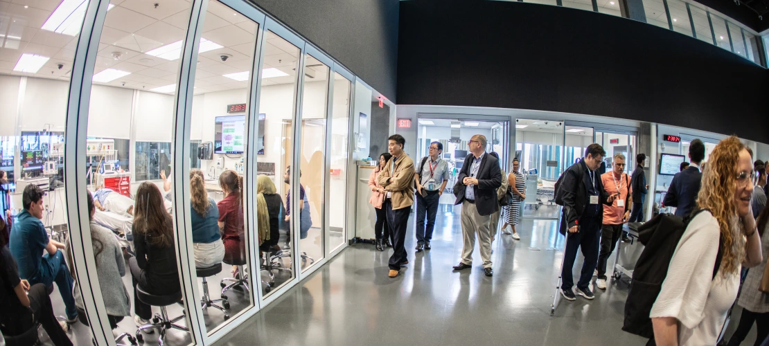 Attendees of the AZ Healthcare Delegation in the Astec lab.