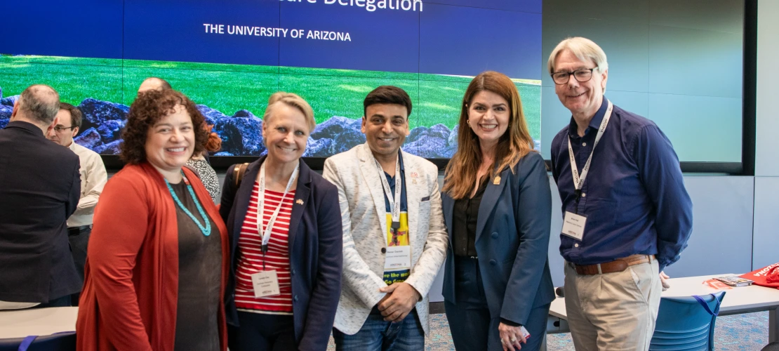 Tucson Mayor Regina Romero (second from right) with attendees of the AZ Healthcare Delegation.